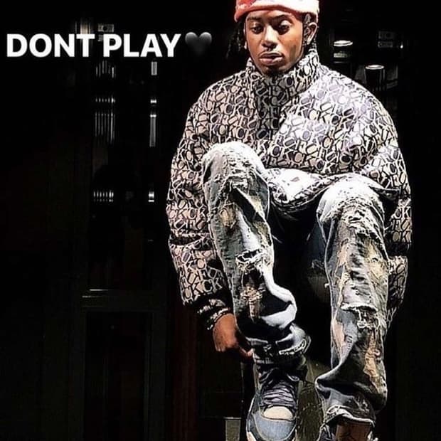 [M]슈프림 FUCK 자카드 패딩