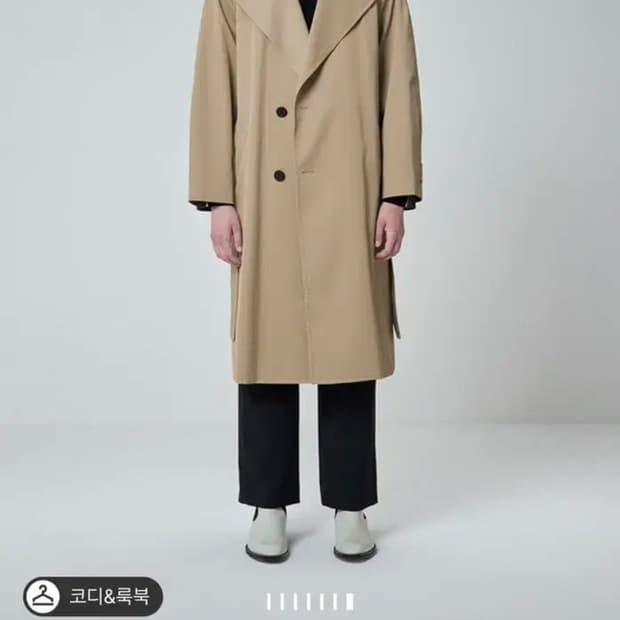 System 21fw 벨티드 트렌치 코트