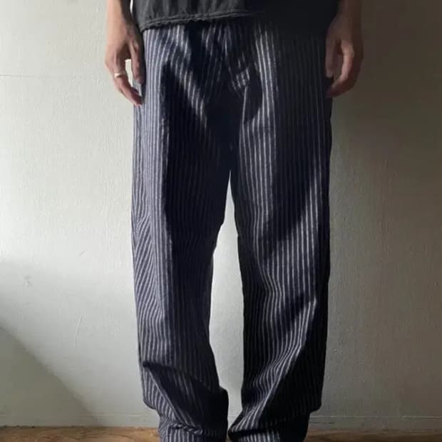 wardrobe41 워드로브41 타이업 팬츠 네이비 L