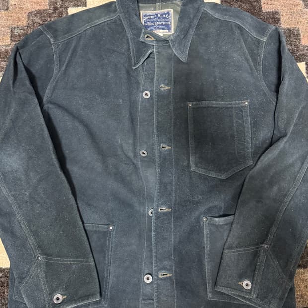 RRL 더블알엘 인디고 스웨이드 초어 자켓 L