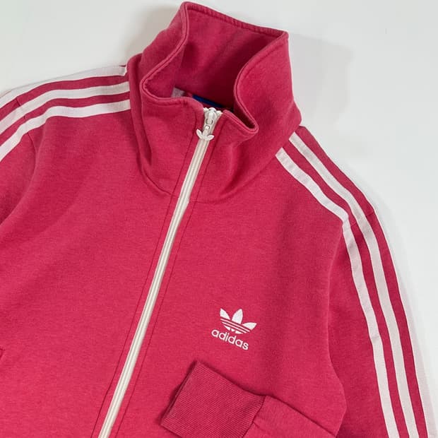 아디다스 adidas 하이넥 져지 슬림 핑크 트랙탑 져지 95