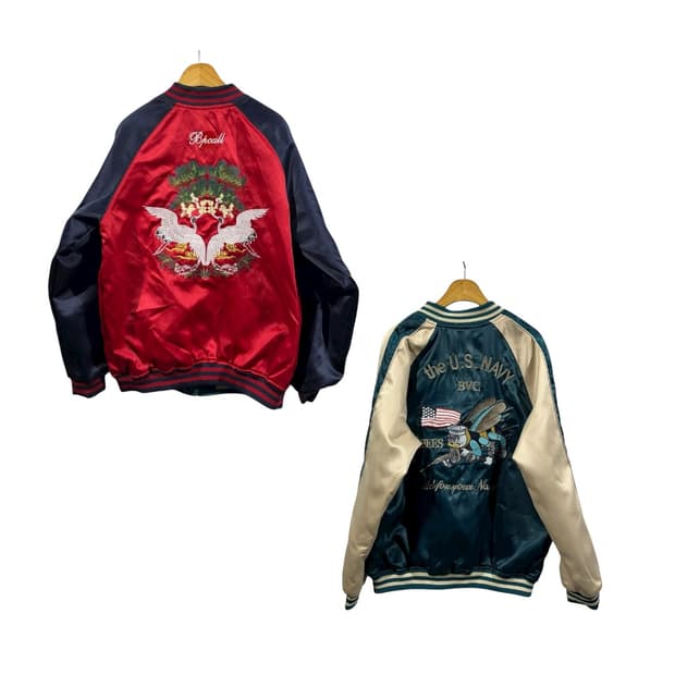 [JPN] 빈티지 오리엔탈 리버시블 스카쟌