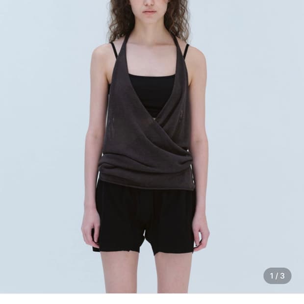 repos halterneck knit top 리포스 홀터넥 탑 