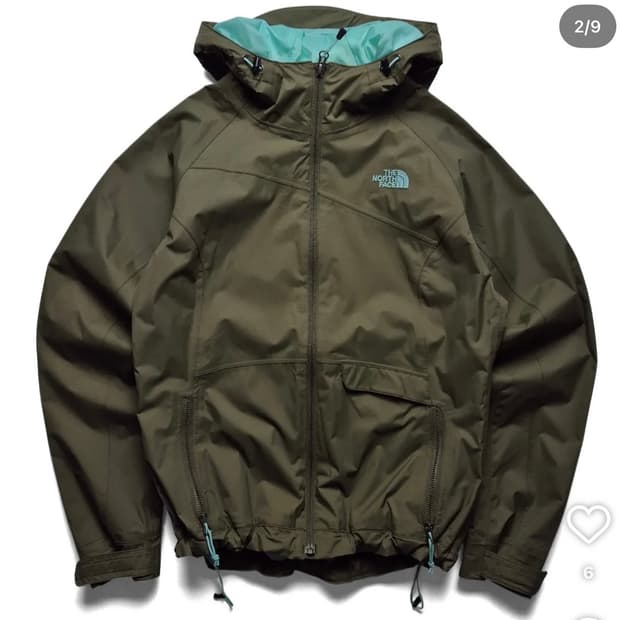노스페이스 바람막이 윈드브레이커  민트 카키 브라운 