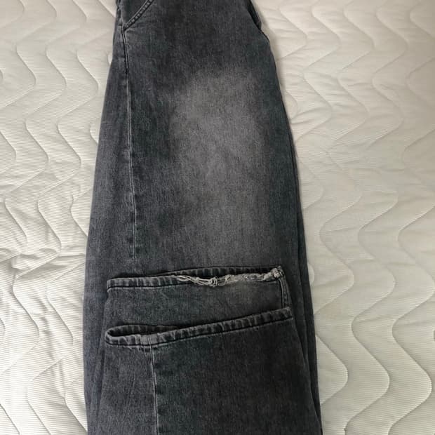 해칭룸 와이드커브진 블랙 3사이즈 