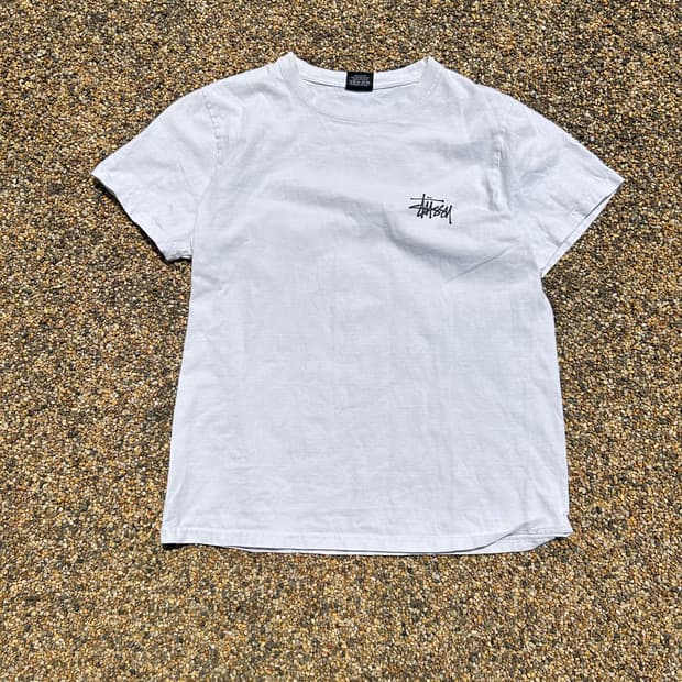 스투시(stussy) 화이트 반팔티