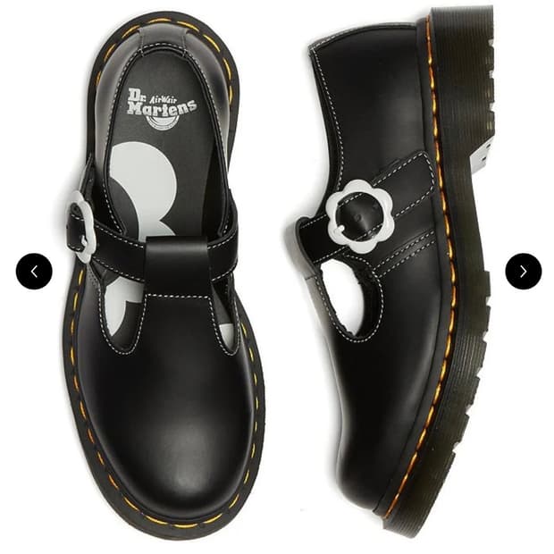 닥터마틴 Polley Flower Leather Mary Janes