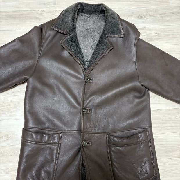 🇮🇹 명품 Bruno Magli✨ 남성 무스탕 코트 🧥 사이즈 10