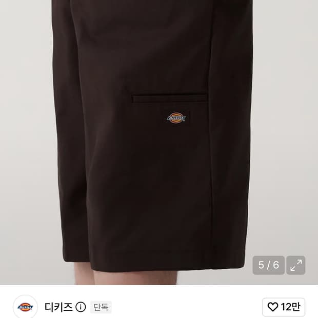 디키즈 42283 루즈핏 워크쇼츠 Dark Brown