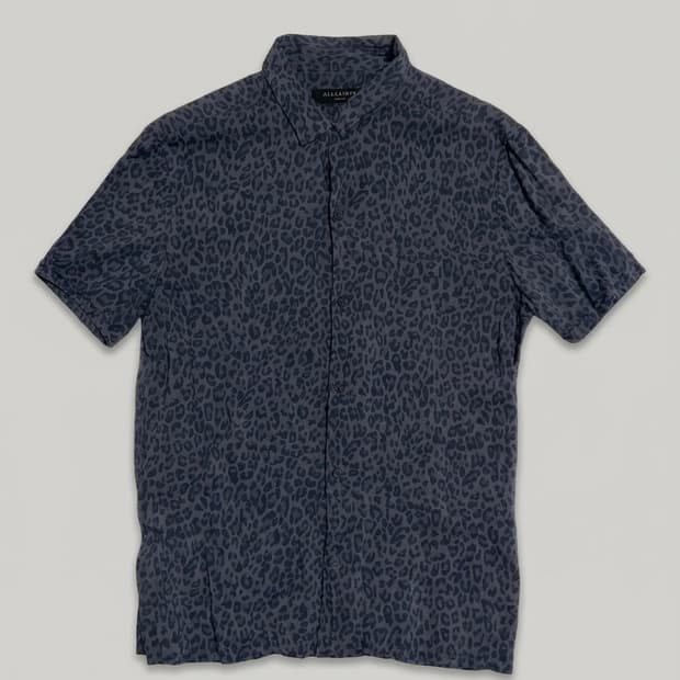 ALLSAINTS 올세인츠 레오파드 레이온 반팔셔츠