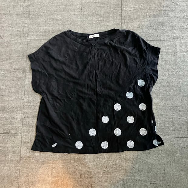 Nikoand 니코앤드 하구미모리걸 할메카지 도트 반팔티셔츠