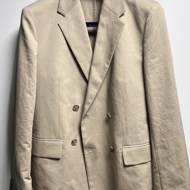 ZARA 자라 린넨-코튼 수트 블레이저