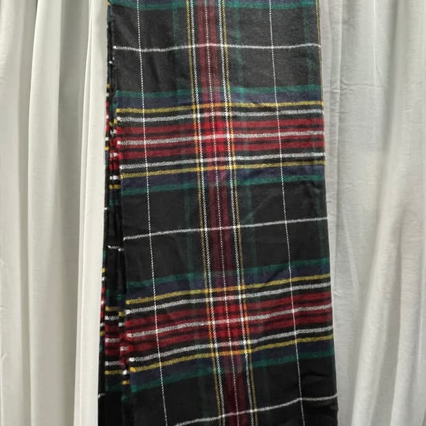 koe/ 체크 머플러 블랙/ 프리