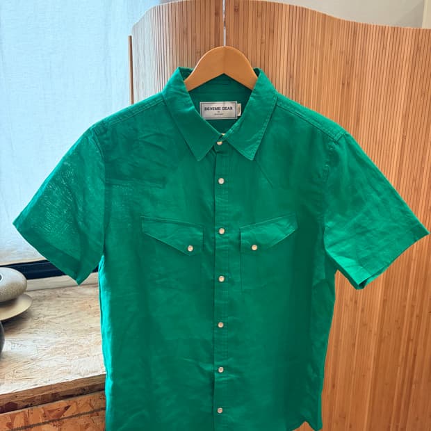 Denime Linen Western Shirt