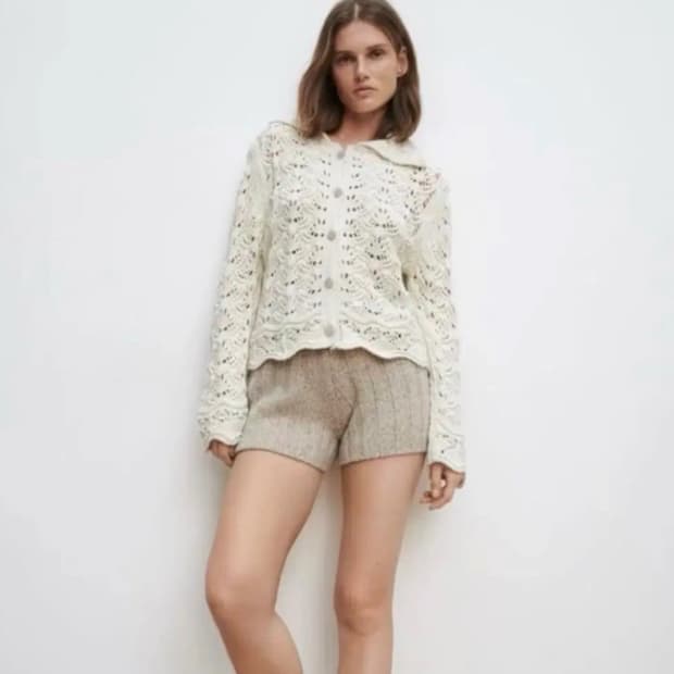 자라 니트 가디건 m