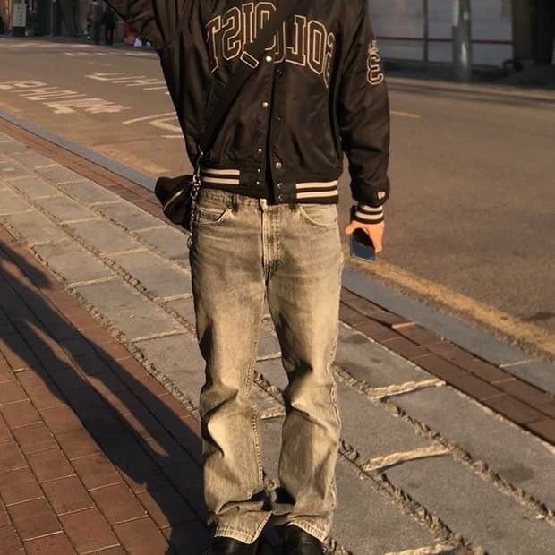 80s 리바이스 517 오렌지탭 흑청 33/34 usa