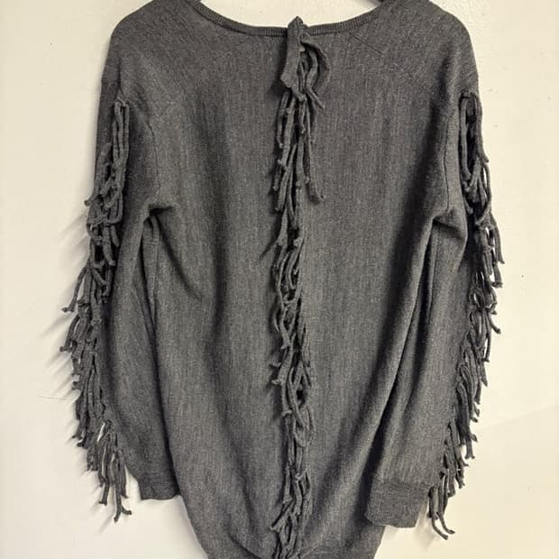 TOGA PULLA Fringe-Detail Wool Knit