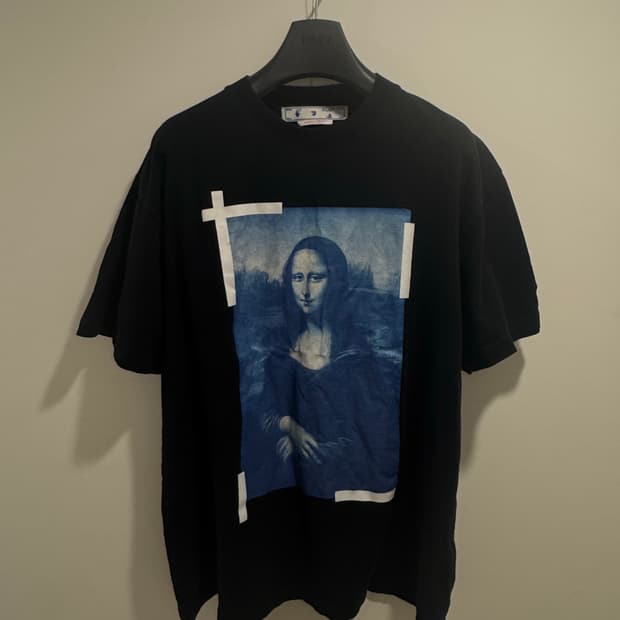 오프화이트 모나리자 반팔 XL