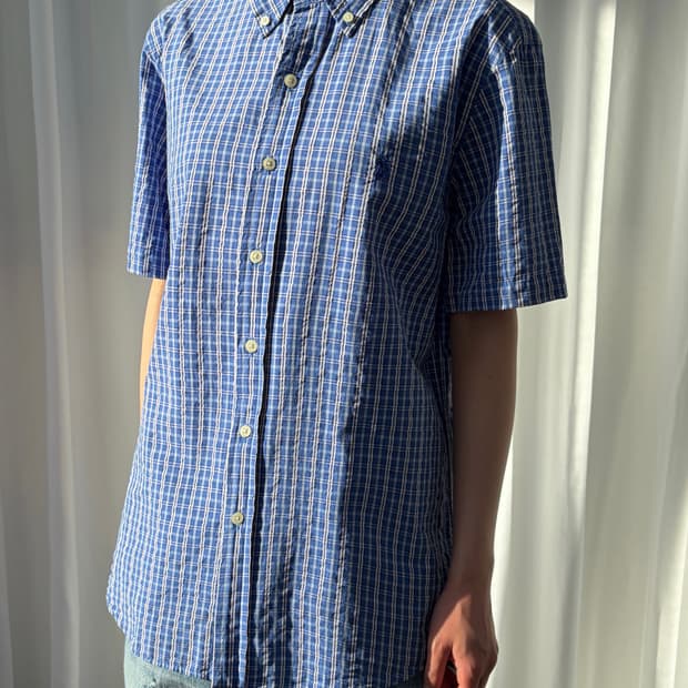 [S]폴로 랄프로렌 시어서커 클래식핏 반팔 셔츠