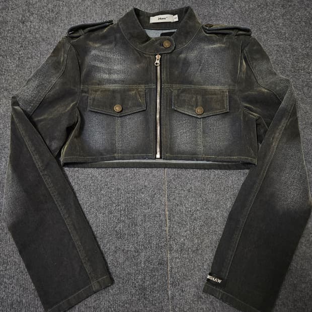 24ANS 크롭 라이더 자켓(급처)