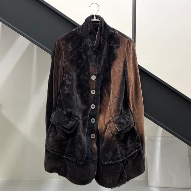 마리떼 프랑소와 저버 90s 벨벳 스티치 디테일 자켓