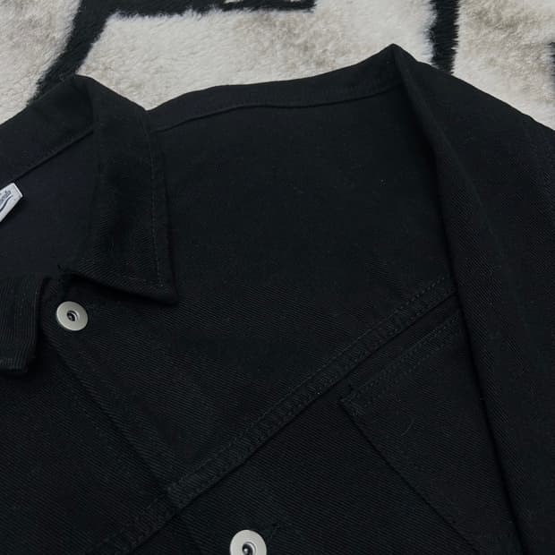 [L]파르티멘토 투포켓 데님 트러커 자켓/블랙