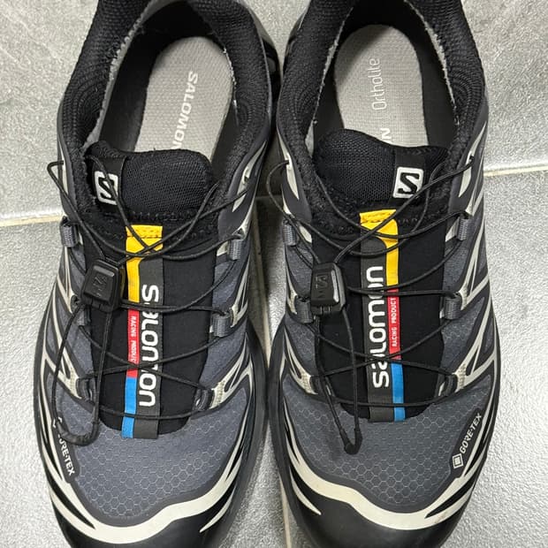 살로몬 XT-6 GTX 블랙 에보니 루나 락