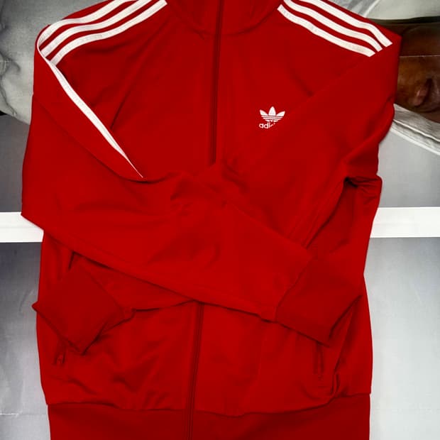 아디다스 집업 레드