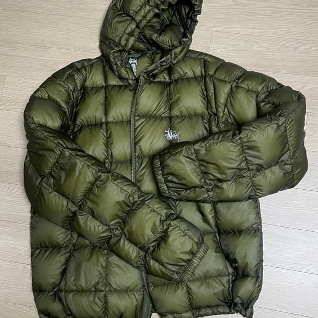 25fw 스투시 미드웨이트 후드 퍼퍼 L