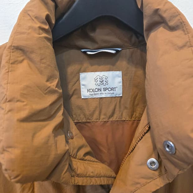 코오롱스포츠 브라운 패딩 코트