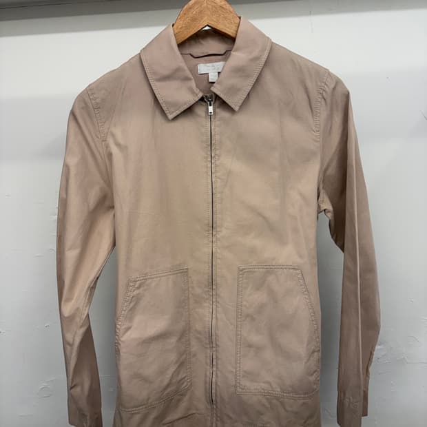 [S] COS 코스 베이지색 벨티드 자켓