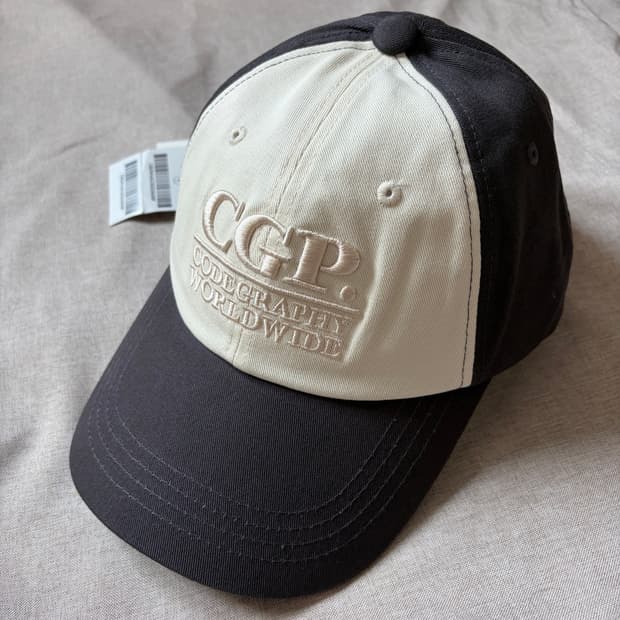 코드그라피 CGP 스퀘어 로고 볼캡 DARK GREY
