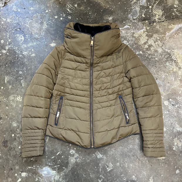 M) ZARA 자라 하이넥 패딩점퍼 푸퍼자켓
