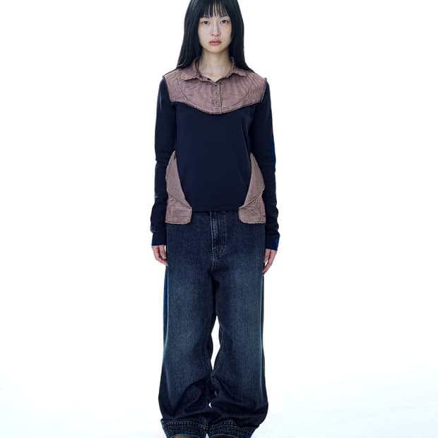 코이세이오 딥 데님 팬츠 네이비