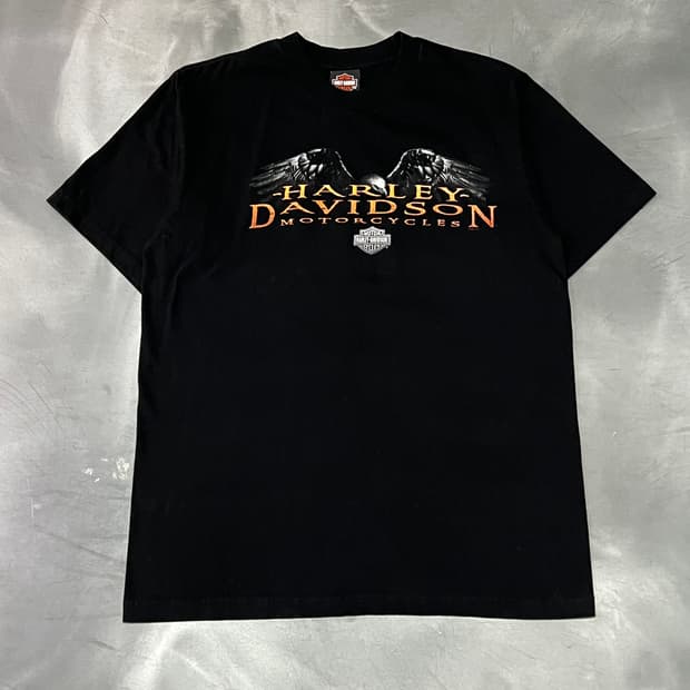  USA 할리데이비슨 이글 프린팅 반팔티 y15715