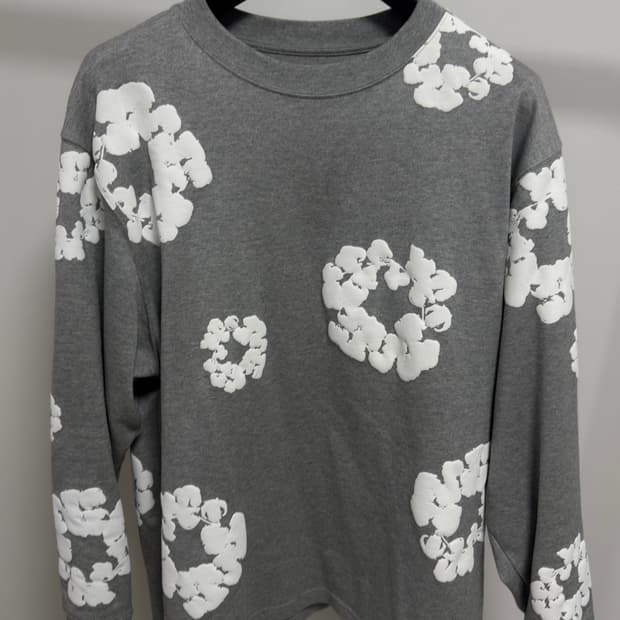 [1회착, XL] 데님티어스 코튼 리쓰 롱 슬리브