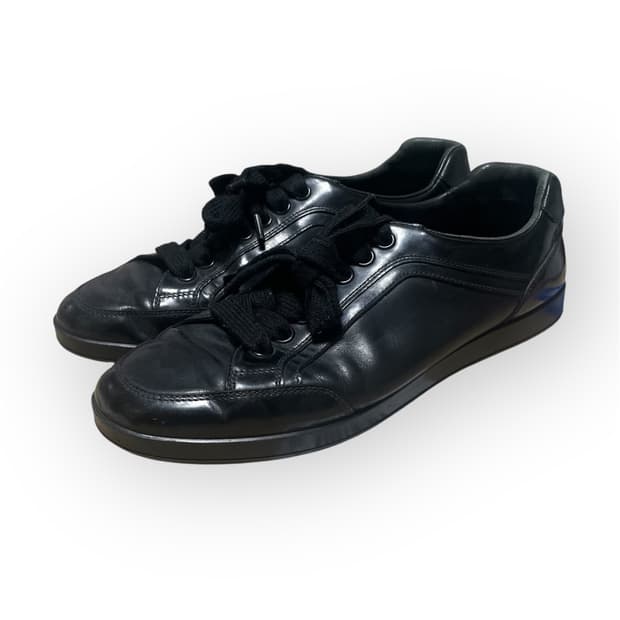 270) 프라다 스포츠 레더 스니커즈 블랙