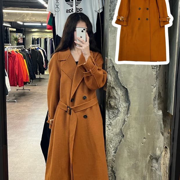 레코브헬싱키 롱코트 오렌지브라운 #csz2041