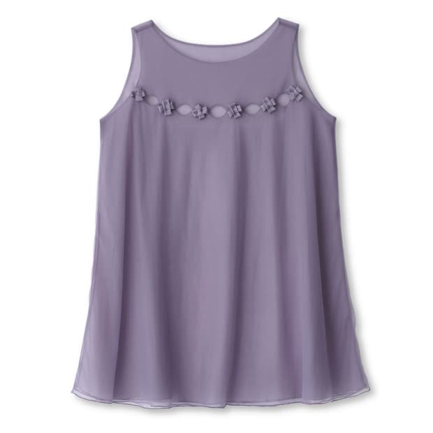 구해요) 코스모스 SHEER HOLE GARDEN DRESS 퍼플