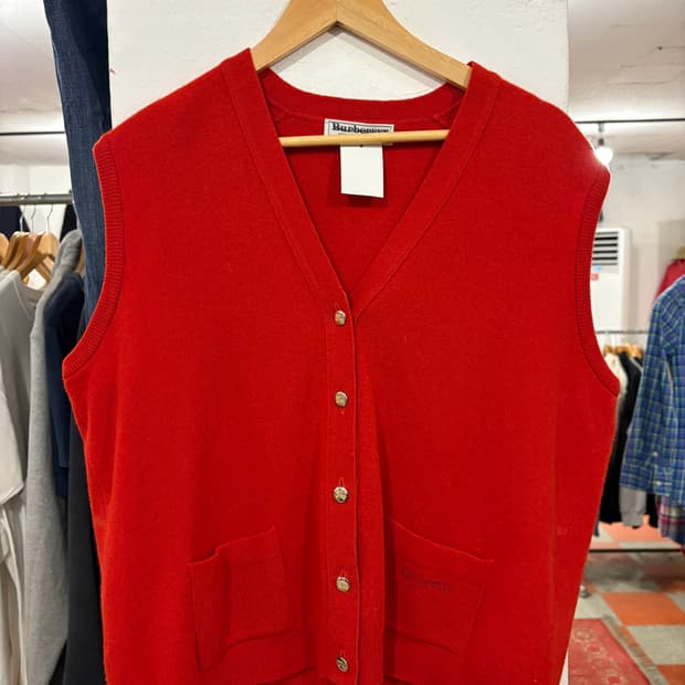 버버리 니트조끼