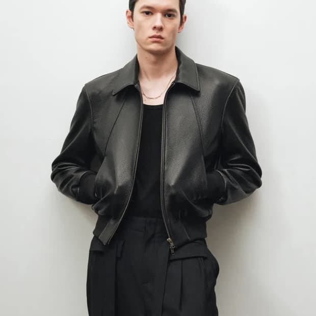 구매) 노이어 고트 슈렁큰 레더 블루종 50 블랙