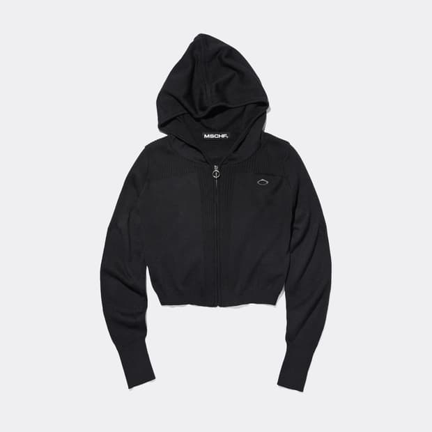 [S] 미스치프 롬버스 니티드 후드 블랙