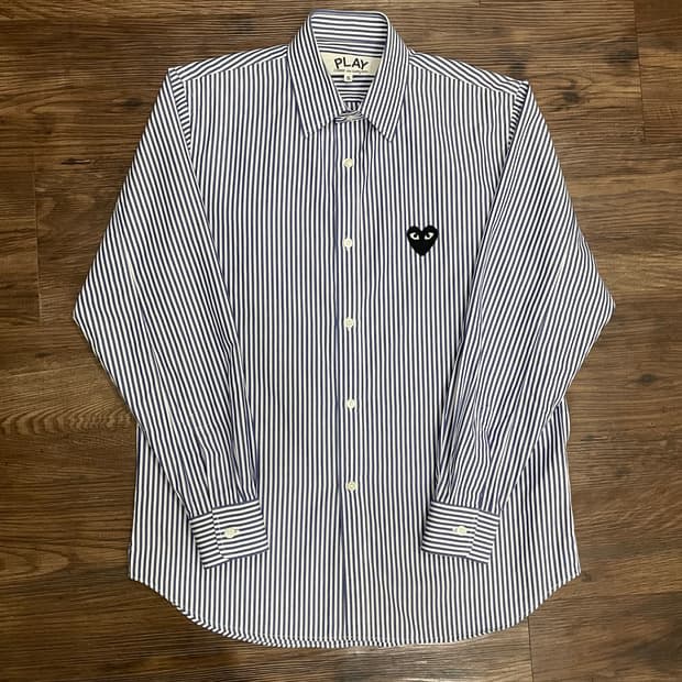 꼼데가르송 하트와펜 스트라이프 셔츠