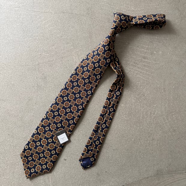 Christian Dior Pattern Silk Tie
