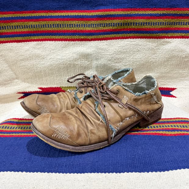 훕데두 EE 그런지 주름가공 웨스턴 부츠