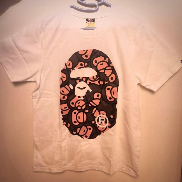 베이프 올 베이비 마일로 빅 에이프 헤드 반팔 티셔츠