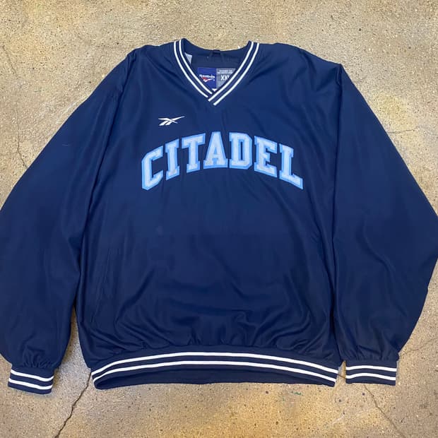 USA 빈티지 리복 씨타델 바람막이 네이비 XXL