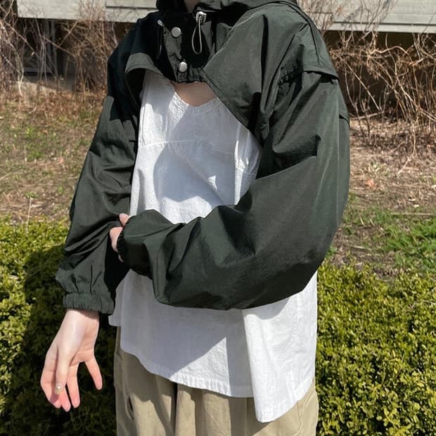 여성바람막이볼레로 윈드브레이커자켓 볼레로