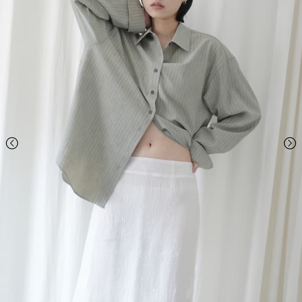 휘 hwi 테라스 셔츠 [ ASH GREEN ]