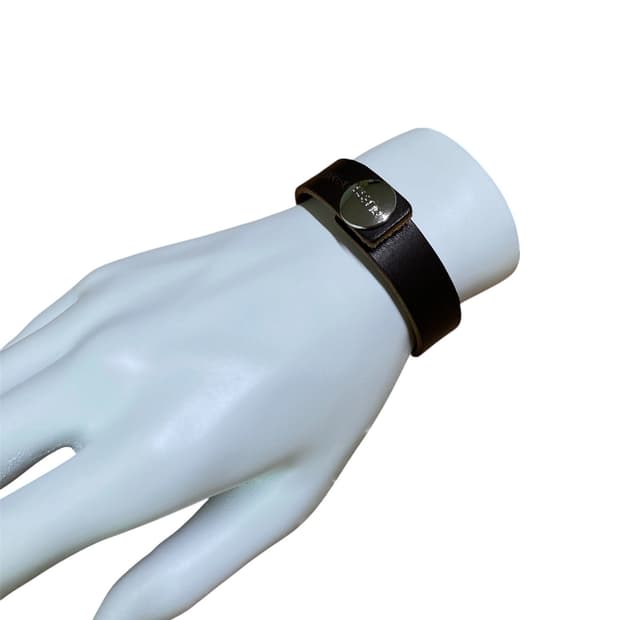 [004] Bless Leather Bracelet